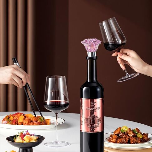 2 حزمة من سدادة النبيذ الوردية، سدادة زجاجات النبيذ، فلين النبيذ القابل لإعادة الاستخدام للمشروبات، حافظة النبيذ حافظة النبيذ تحافظ على النبيذ الطازج إكسسوارات النبيذ هدايا لمحبي النبيذ، هدايا الزفاف in Kuwait