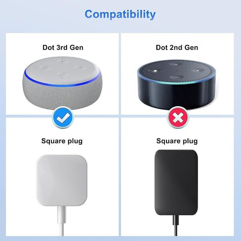 حامل تثبيت على الحائط من Suptek لجهاز Echo Dot 3rd Gen، حامل تثبيت على الحائط لجهاز Alexa، مع إدارة كابلات مدمجة، براغي حائط أو خيار لاصق، S5B in Kuwait