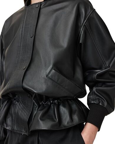 Women's Sofi Leather Bomber in Saudi Arabia
