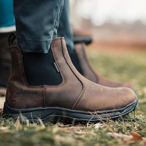 Baffin Men's COPENHAGEN Winter Boots | Waterproof Insulated Lightweight Leather Slip-On Boots for Urban & Cold Weather Use in Kuwait