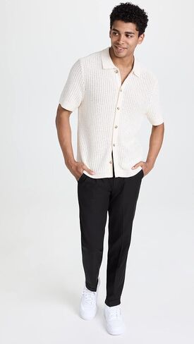 Vince Men's Tapered Cuffed Trousers in Kuwait