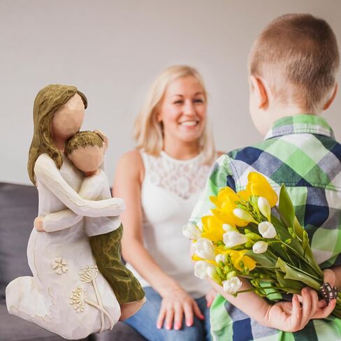 BORLESTA Mother of The Groom Gifts - Mothers Day Birthday Gifts for Mom from Son, Boy Mom Gifts from Son, Memorial Gifts for Loss of Son, Son Gifts from Moms, Gifts for Mothers 4.7" Figurines Statues in Kuwait