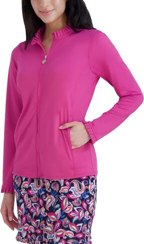 Stella Parker Women's Lightweight Athletic Running Long Sleeve Track Jacket in Saudi Arabia