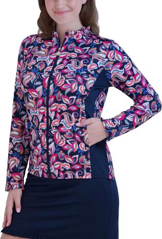 Stella Parker Women's Lightweight Athletic Running Long Sleeve Track Jacket in Saudi Arabia