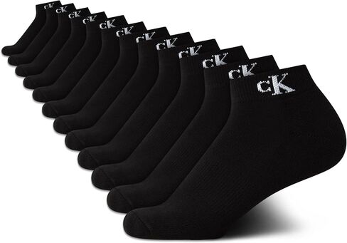 Calvin Klein Women's Quarter Socks - 12-Pack Performance Cushioned Ankle Running Socks for Womens Athletic Use (Sizes 4-10) in Saudi Arabia