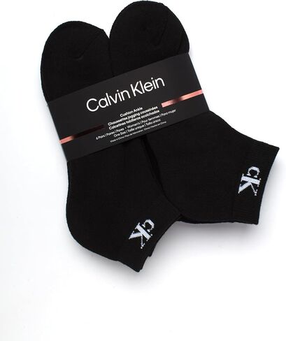 Calvin Klein Women's Quarter Socks - 12-Pack Performance Cushioned Ankle Running Socks for Womens Athletic Use (Sizes 4-10) in Saudi Arabia