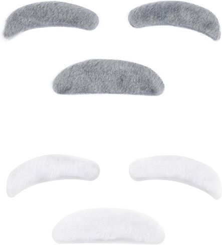 Old Man Mustache and Eyebrow 100 Days of School Costume Accessories Fake Beard Grandpa Mustache Costume Facial Hair in Kuwait