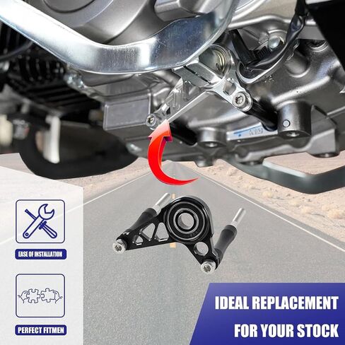 Canitu Shift Shaft Brace ، anodize CNC Billet Aluminium Syfter Support Cover Carrier With 2 Bolts Support Bracket for Honda Grom Monkey 125 2022+ for Honda CT Trail 125 2023+ (Black) in Kuwait