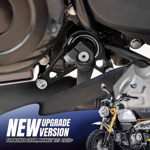 Canitu Shift Shaft Brace ، anodize CNC Billet Aluminium Syfter Support Cover Carrier With 2 Bolts Support Bracket for Honda Grom Monkey 125 2022+ for Honda CT Trail 125 2023+ (Black) in Kuwait