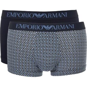 Emporio Armani Men's Classic Pattern Mix 2-Pack Trunk in Kuwait