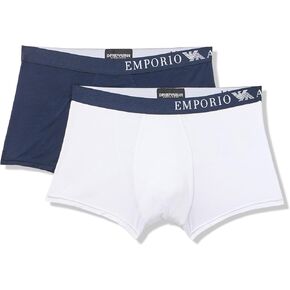Emporio Armani Men's Soft Touch Bamboo Viscose 2-Pack Trunk