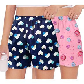 شورت Arshiner Girls Pajamas غير الرسمي الصيفية الصيفية النوم PJ 2 حزمة السراويل السراويل