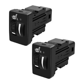 2pcs مفتاح تسخين المقعد متوافق مع تويوتا لاند كروزر كامري V50 Reiz 2010-2019 يحل محل 84751-0G030 84751-0P050 84751-0G040 84751-0P060 ، اليسار واليمين