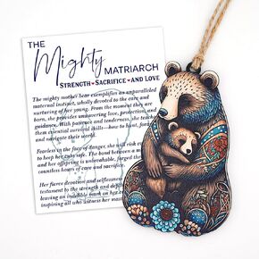 Mama Bear, Mothers Day Cards for mom with Hanging Ornament, Easter Gifts, Easter Basket for mom, Gifts for Grandmother,Aunt,Nonna, for Daughter,Grandma,Wife (Scand)
