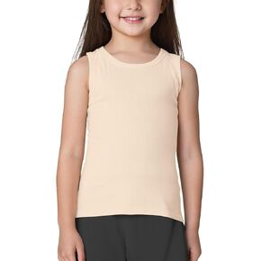 Noomelfish Girls Ribbed Racerback Tank Tops Cotton Cute Basic Dance Sleeveless Shirts (4-12 Years) in Saudi Arabia