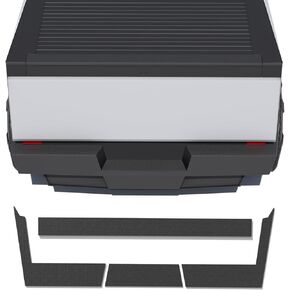 واقي الباب الخلفي الخلفي لوقت Tesla Cybertruck 2024 2025 الملحقات Super Thin Rubber Priner تجسد المصد وأعلى الباب الخلفي (4 PCs)