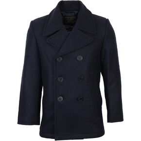 Mil-Tec US Navy Pea Coat (Dark Blue, 47-48 inch)