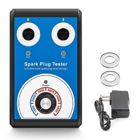 TESTER SILP TESTER الثقوب المزدوجة ، 0-6000 دورة في الدقيقة محرك السيارات اختبار لفائف الاشتعال مع 12 مم القطر مدخلات 100V-240V لمركبات زيت البنزين 12 فولت