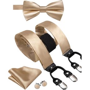 Hi-tie Men Superender Bowtie Set Set Preied Bow Tie Tie Pocket Cufflinks قابل للتعديل شكل y