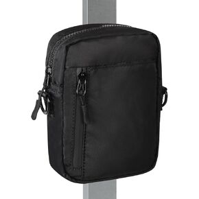 Magnetic Gym Bag, Crossbody Bag for Women and Men, Magnetic Water Bottle Holder for Gym, Travel, Work and Sports (Black)