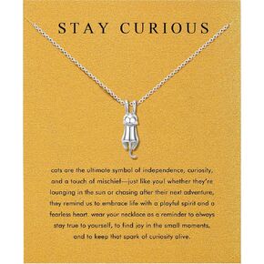 Baydurcan Silver Necklace for Women Evil Eye Ankh Bow Necklace for Friends Sister Birthday Just Because Christmas Gifts