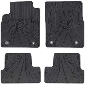 GM Accessories 22890577 Front and Rear All-Weather Floor Mats in Jet Black with Buick Logo