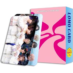 ShaoKun 96PCS TXT 2025 New Photocard Sets,60PCS TXT Lomo Cards and 36PCS Waterbottle Stickers Gift for Fan Collection (Blue)