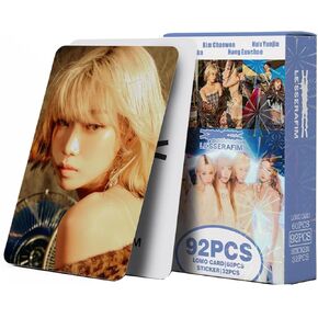 ألبوم Le Sserafim 92 PCS Hot Card Le Sserafim Hot Lomo Card Le Sserafim ألبوم Hot Photocard