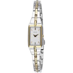 SEIKO Jewelry-Inspired Stainless Steel Watches for Women with Push 3-Fold Bracelet and Scratch-Resistant Hardlex Crystal, 30m Water-Resistant