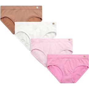 Limited Too Girls' Underwear - 4 Pack Soft Microfiber Tag-Free Seamless Hipster Panties with Elastic Waistband (Sizes: S-L)
