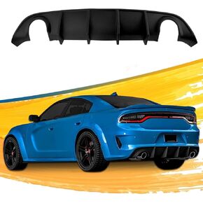 Charger Rear Diffuser Compatible with 2015-2023 Dodge Charger SRT Aircraft Spoiler Bumper Lip Underbody Rear-end Airflow Accelerating Device(Non Wide-Body Model)