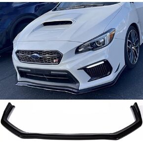مفسد شفة الأمامي الشفاه الأمامية لصالح Subaru WRX STI/Base/Premium/Limited Sedan 2015-2021 ، 15 16 17 18 19 20 21 Gloss Black 3PCS Accessories Air Chin Body Kit
