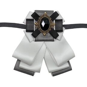 Rhinestone Bow Ties for Men, Adjustable Pre-tied Bowties Men, Mens Bow Tie Retro Women for Wedding Party Banquet