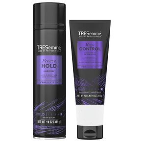 TRESemmé Styling Set - Freeze Hold Hairspray + Mega Control Alcohol-Free Gel, Anti-Humidity, Anti-Frizz (2 Piece Set)