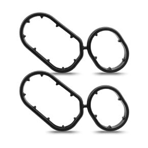 Engine Oil Filter Housing Gasket Fit for Kia Cadenza Sedona Sorento 3.3L /Telluride 3.8L - Lambda 2 Engines, Fit for Hyundai Genesis/Genesis G80 /Palisade DOHC - GDI, 26345-3LAA0, 2PCS