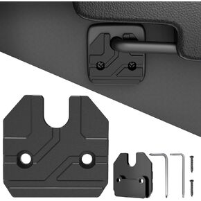 طقم إصلاح Sun Visor Fits لـ Dodge RAM 1500 TRUCTS 2019-2023 ، 1 حزمة مقطع من الألومنيوم الأسود SUN POSOR ، مُثبت سيارات SUN VISOR ، مجموعة مقطع شاحنات ، مقاطع من أجل السيارات ، دودج رام 1500 ملحقات