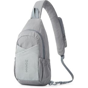 G4Free Sling Bag Casual Chest Shoulder Handbag Crossbody Backpack for Men Women with Front Pocket (Gray)