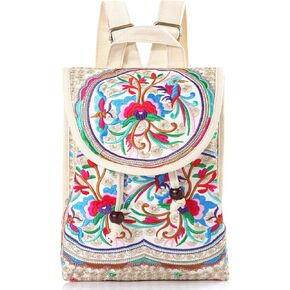 Goodhan Vintage Obsidered Women Women Backpack Travel Travel Bage Beige Beige