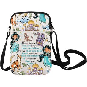 LEVLO Jasmine Princess Crossbody Bag Jasmine Fans Gift Jasmine Shoulder Bag Jasmine Movie Fans Merchandise