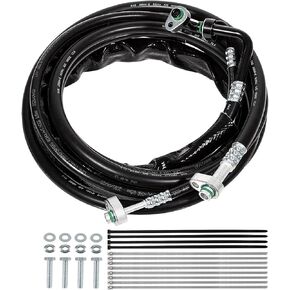 FE37190 Rear AC Line Auxiliary Set For Ford Flex and Lincoln MKT 2013-2019, for Ford Explorer 2011-2016, Replaces YF3694, YF37131, YF3693, YF37194, YF37193, Black