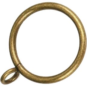 40 PCS Curtain Rings Brass Brass 1.5inch Metal Startain Startain Startiate Startiative Ring مع الجفن ، شماعات قضبان الستائر المقاومة للصدأ للحمام والمعيشة وغرفة الضيوف (1.5 بوصة)