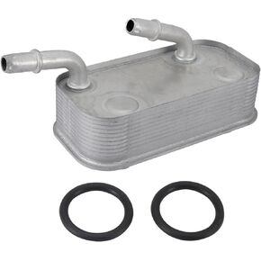 17227505826 Engine Automatic Oil Cooler Compatible with 1999-2010 BMW 320i 323Ci 323i 325Ci 325i 325xi 328Ci 328i 330Ci 330i 330xi X3 Z4 2.2L 2.5L 2.8L 3.0L L6, Replaces 17221436258