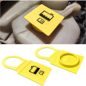 2 PCS Coolant Coolant Cap ، Coolant Recovery Water Cap 55111074AA 52079331 ، Coolant Tank Cap متوافق مع Grand Voyager Wrangler Cherokee ، إكسسوارات السيارات