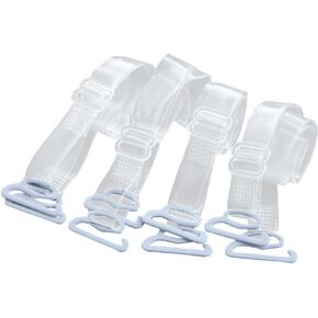3 Pairs Non-Slip Adjustable Clear Thin Bra Straps Invisible Transparent Bra Straps
