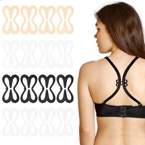 16 PCS BRA CLIPS BRA CLIPS لجعل RACERBACK مضادة للانزلاق مخففة الأشرطة CLASP لجعل BRA RACERBACK RACER RACER BACK إخفاء الأشرطة لإخفاء الأشرطة والتحكم في الانقسام