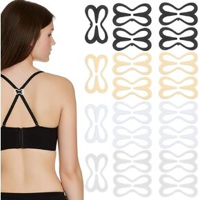 20 PCS مقاطع حزام حمالة صدر ، حاملي حزام حمالة صدرية لانزلاق الأشرطة الزهور ، إكسسوارات خطاف الأشرطة المتشابكة لجعل Racerback إخفاء ومكافحة الانقسام
