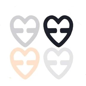 Bra Strap Clips, 8 Bra Clips Holder Women’s Black,White,Beige,Clear Bra Strap Clips for Back (oval)