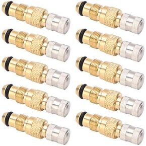Tractor Air Liquid Valve Stem, 10PCS Brass Tractor Air Liquid Valves Tire Brass Valve Stem TR218A CH3 Core Housings Replacement