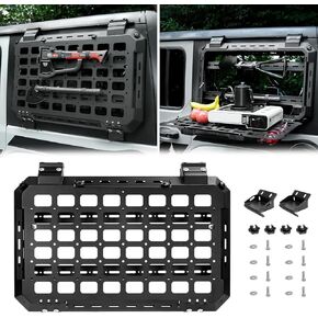 Z8 Window Window Molle Chooding Kit ، منظم شحن وحدات تكتيكية مع طاولة منسدلة ، متوافق مع تثبيت 2018-2025 Jeep Wrangler JL & JLU 4-Door ، النافذة الخلفية اليمنى واليسرى