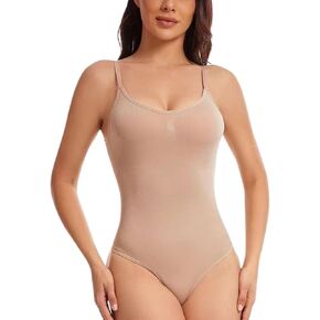 Shapewear Tummy Control, Bodysuits for Women, Adjustable Body Suit, Seamless Sculpting Thong Body Shaper